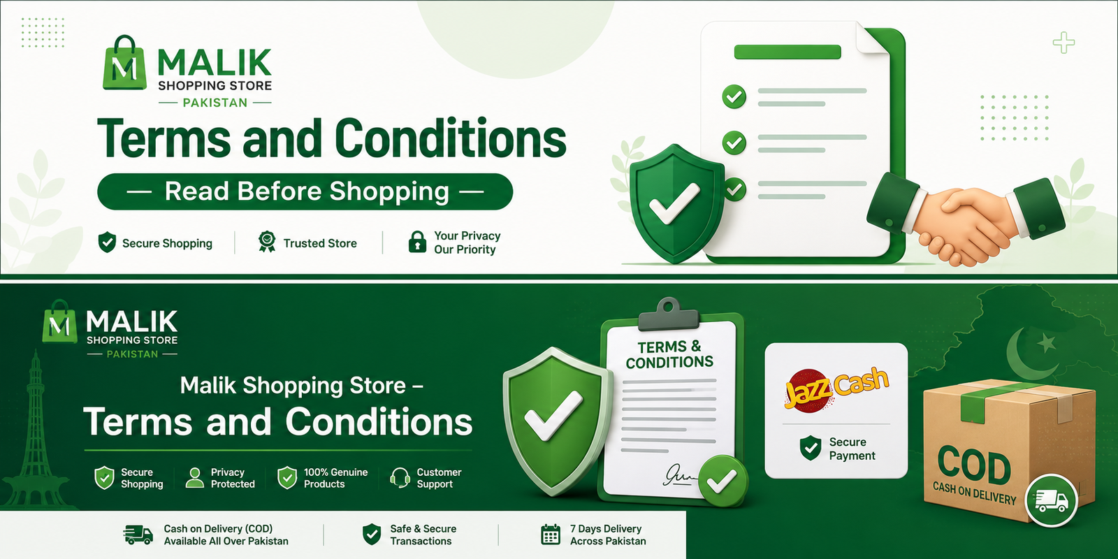 Terms and Conditions Page